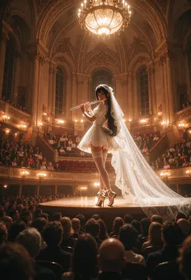 Solo Flutist in a Grand Opera House
