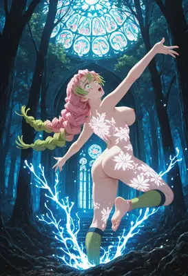 Floral Spirit in the Enchanted Woods