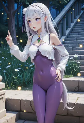 Emilia in the Enchanted Garden