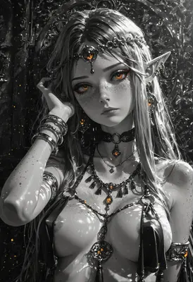 Gilded Amber Elf Princess