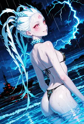 Ice Queen Under The Stormy Sky