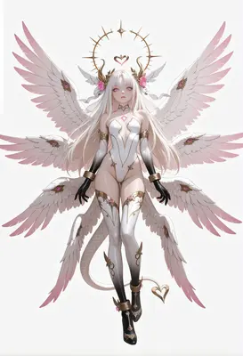 Celestial Seraph with Six Wings