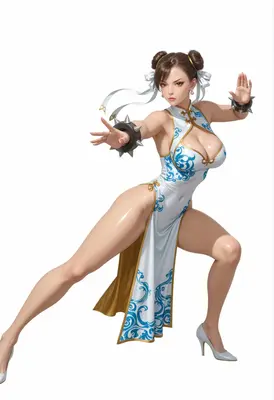 Chun-Li Martial Arts Combat Stance