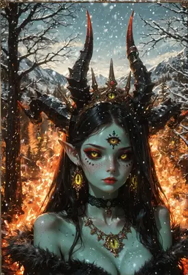 Demon Queen of the Frozen Flames