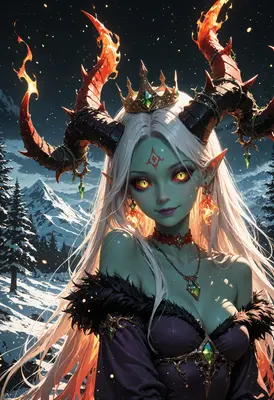 Crowned Queen of the Frozen Peaks