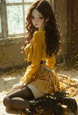 Autumnal Beauty in a Sunlit Room