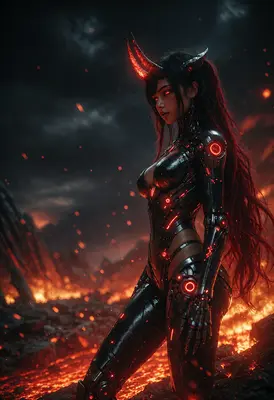 Cybernetic Demon Queen of the Wasteland