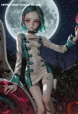 Moonlit Rider in Glossy Vinyl