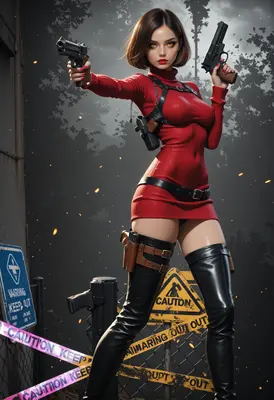 Deadly Agent in Red Tactical Gear