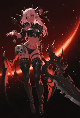 Demon Warrior with Dark Blade