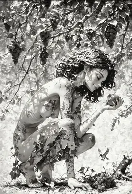 Eve in the Vineyard Orchard
