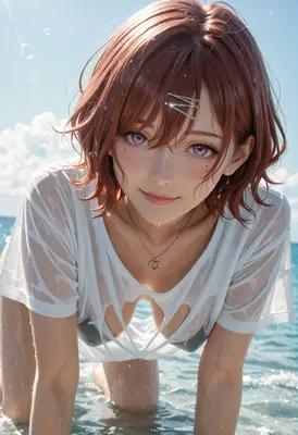Summer Radiance at the Beach