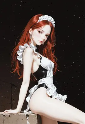 Stellar Maid in Dark Latex