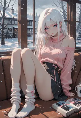 Cozy Winter Afternoon With Snow