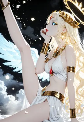 Divine Angel with Golden Halo
