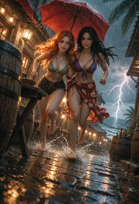 Running Through the Tropical Storm