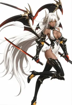 Demon Warrior with Dual Blades
