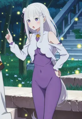 Emilia Pointing in the Enchanted Forest