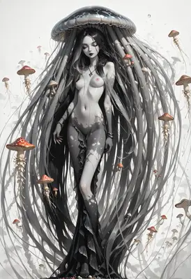 Ethereal Jellyfish Goddess of Fungi