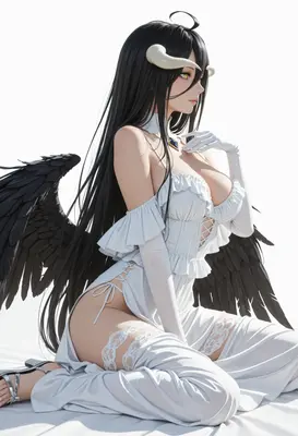 Albedo Graceful Fallen Angel Portrait