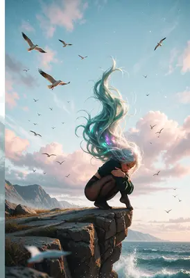 Solitude Above The Crashing Waves