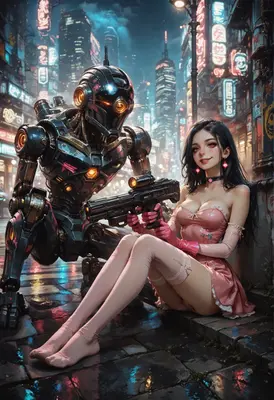 Cybernetic Guardian and the Neon Mercenary