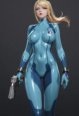 Zero Suit Bounty Hunter Portrait