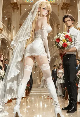 A Stunning Bride At Her Wedding