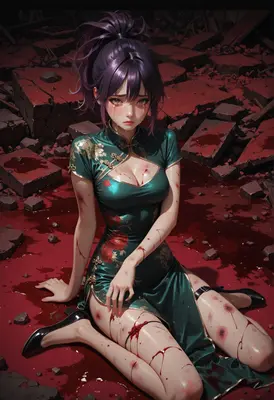 Sorrow Amidst the Ruined Battlefield