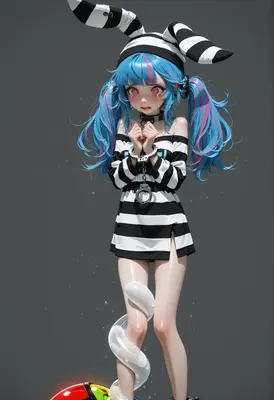 Crying Prisoner with Bunny Ears