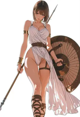 Warrior Maiden in Classical Attire