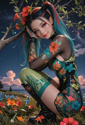 Floral Twilight Enchantress