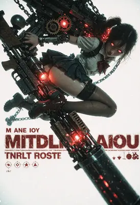 Cybernetic Schoolgirl With Heavy Machinery