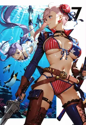 Patriotic Samurai Girls Underwater Adventure