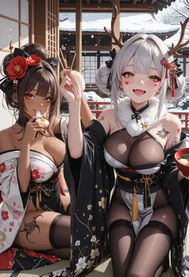 Winter Feast with Enchanting Companions