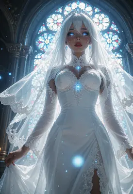 Weeping Bride in the Cathedral