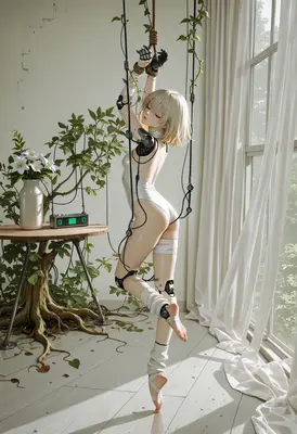 Suspended Synthetic Beauty in Sunlight