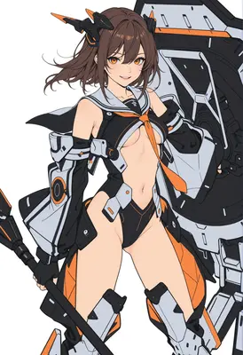 Cybernetic Sailor Guardian with Heavy Shield