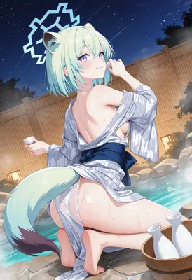 Relaxing Hot Spring Night with Shiroko
