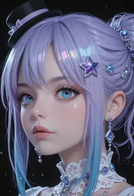 Ethereal Lavender Starlet Portrait