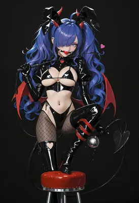 Bondage Bunny Succubus in Latex
