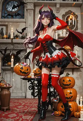 Winking Succubus Halloween Candy Collector