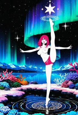 Celestial Dancer Under Northern Lights