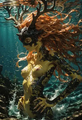 Submerged Horned Forest Spirit