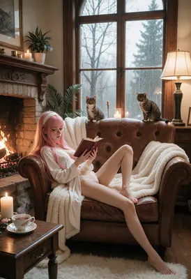 Cozy Rainy Day Reading Session