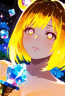 Girl with Glowing Hypnotic Eyes