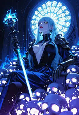 Queen of the Blue Soul Flames