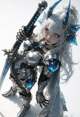 Crystalline Frost Knight in Shining Armor