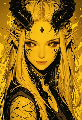 Golden Demon Queen Portrait