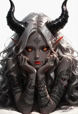 Gaze of the Ink Horned Demon